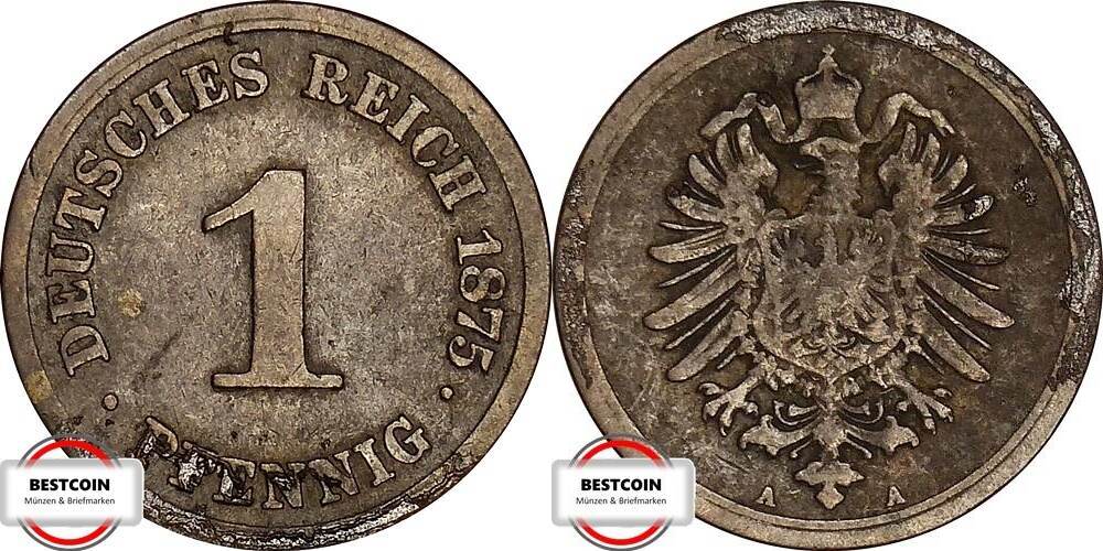 Pfennig A J Kursm Nze Aus Dem Kaiserreich Fast Ss Ma Shops