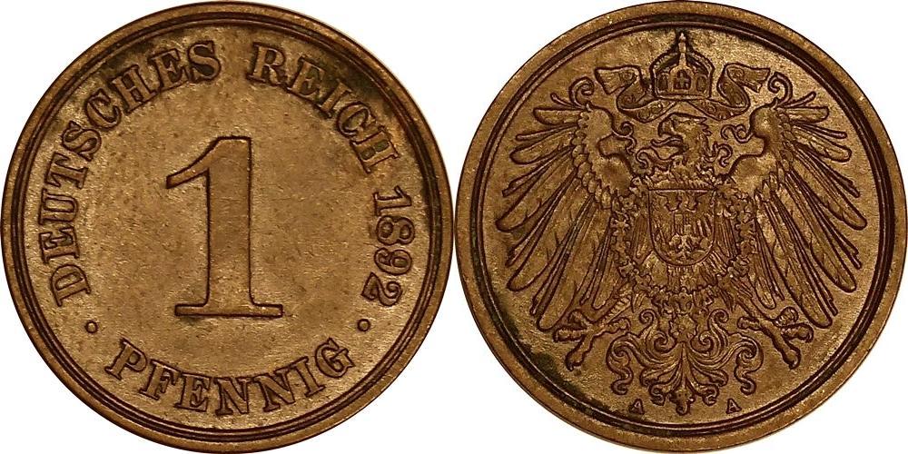 Deutschland Pfennig A J Kursm Nze Aus Dem Kaiserreich Vz