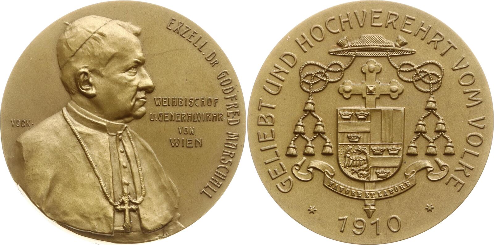 Sterreich Kaiserreich Wien Stadt Bronzemedaille Rr Von Vock