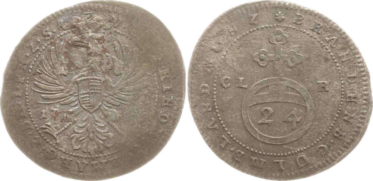 Brandenburg Bayreuth 1 24 Taler 1753 CLR Friedrich 1735 1763 Fast