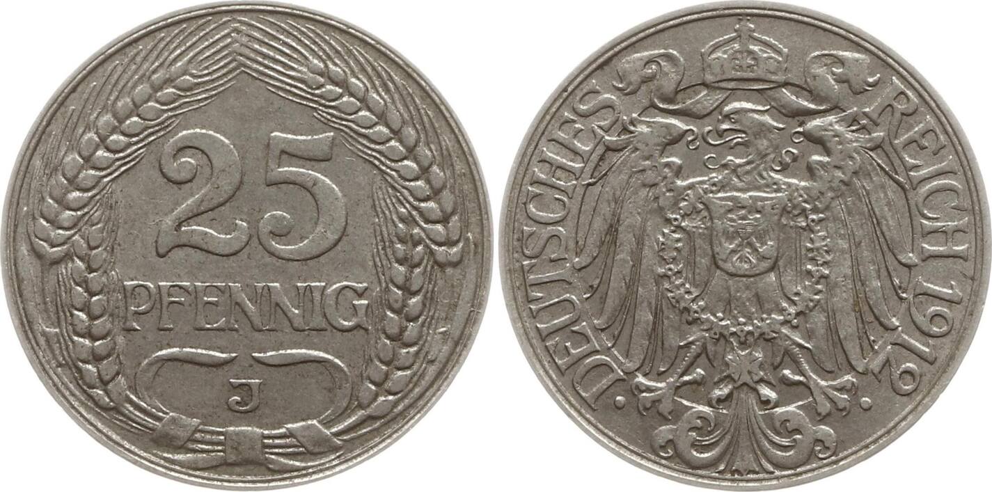 Kaiserreich Deutschland Pfennig J Sehr Sch N Vorz Glich