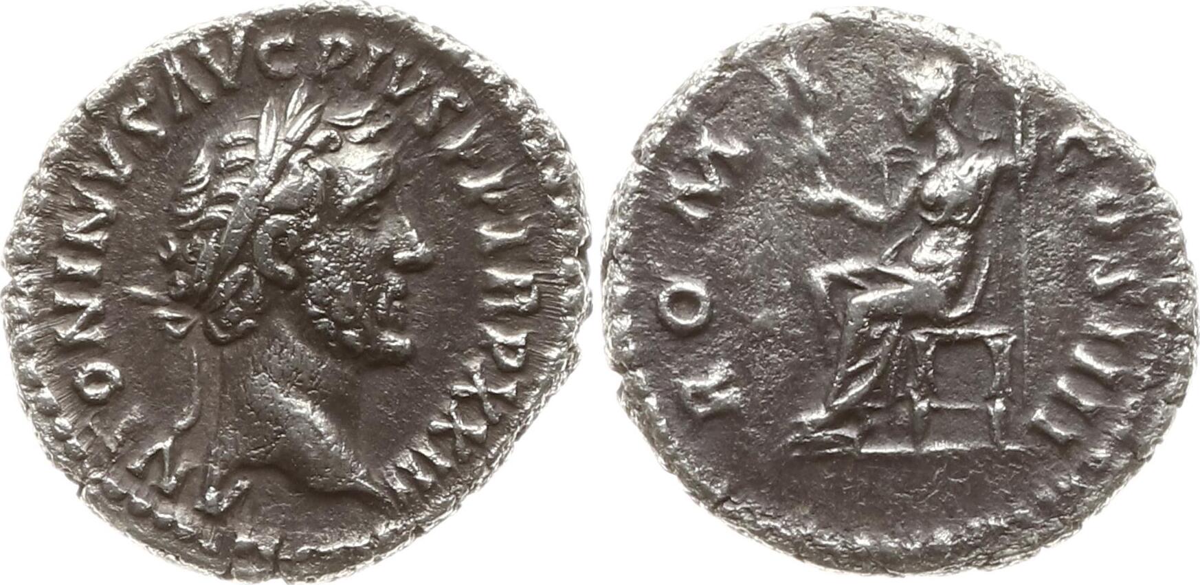 Römische Kaiserzeit Denar 159 160 Antoninus Pius 138 161 Roma