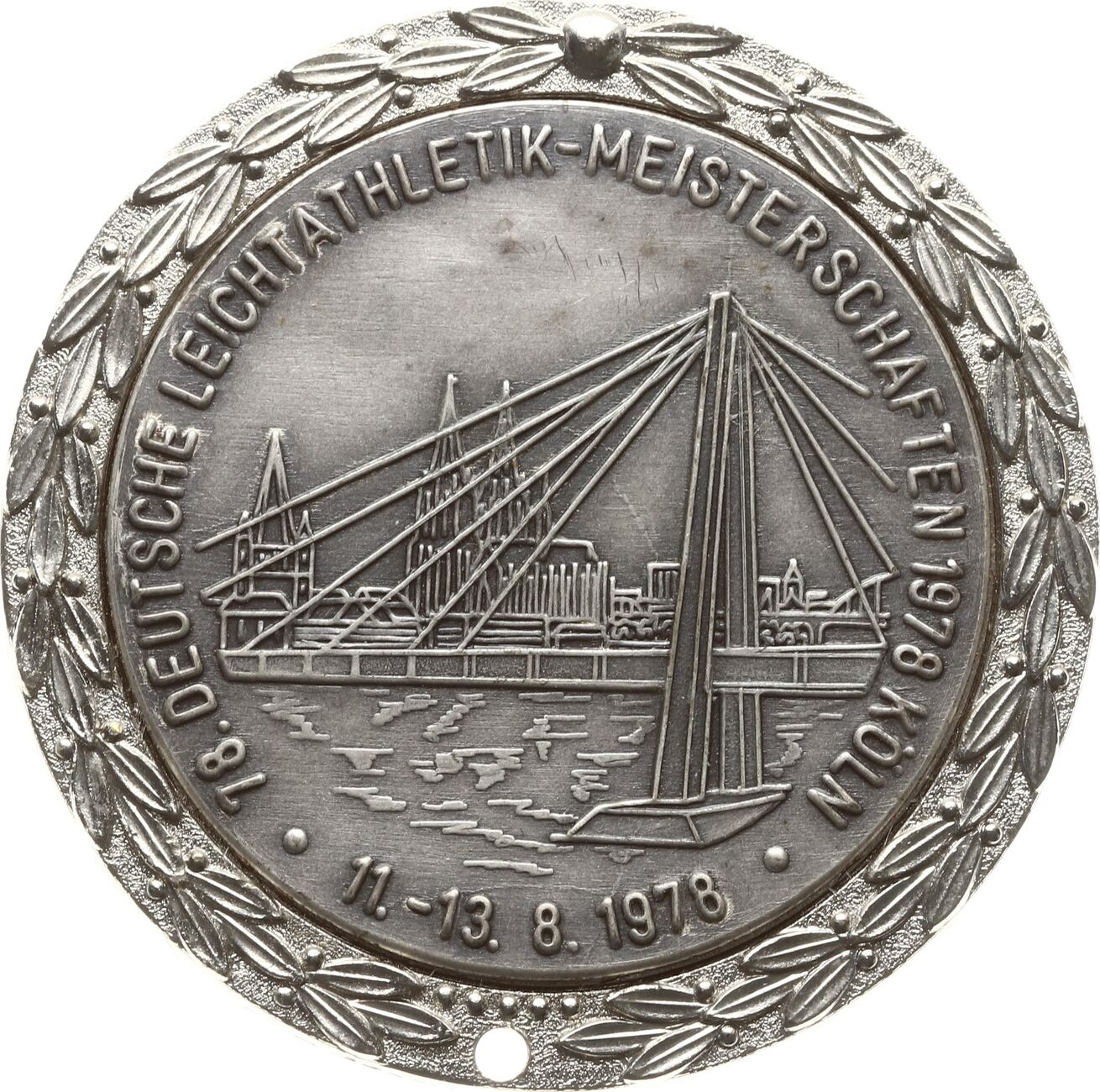 K Ln Stadt Gro E Einseitige Wei Metallmedaille Deutsche