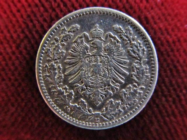 Deutsches Reich 50 Pfennig 1878 E Eichenlaub Selten Jg 8 Kleiner