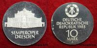 DDR Deutschland 10 Mark Semperoper Dresden, Deutsche Demokratische Republik GDR