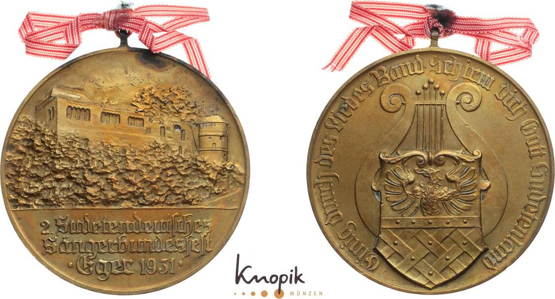 Eger Bronzemedaille Etwas Fleckig Vorz Glich Ma Shops