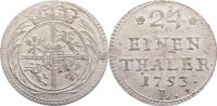 Sachsen-Albertinische Linie 1/24 Taler Friedrich August II. 1733-1763.