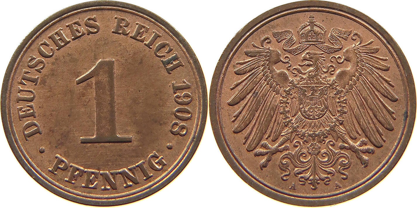 Kaiserreich Pfennig A Vz Ma Shops