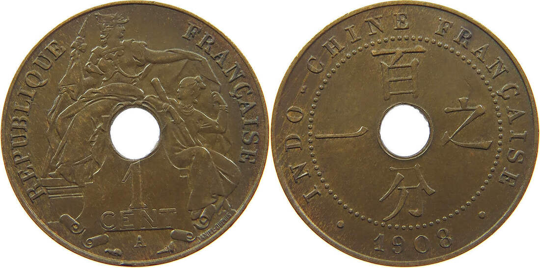 INDOCHINA CENT 1908 SS MA Shops