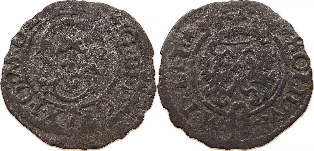 Poland Szelag Solidus Schilling Wilno Sigismund Iii