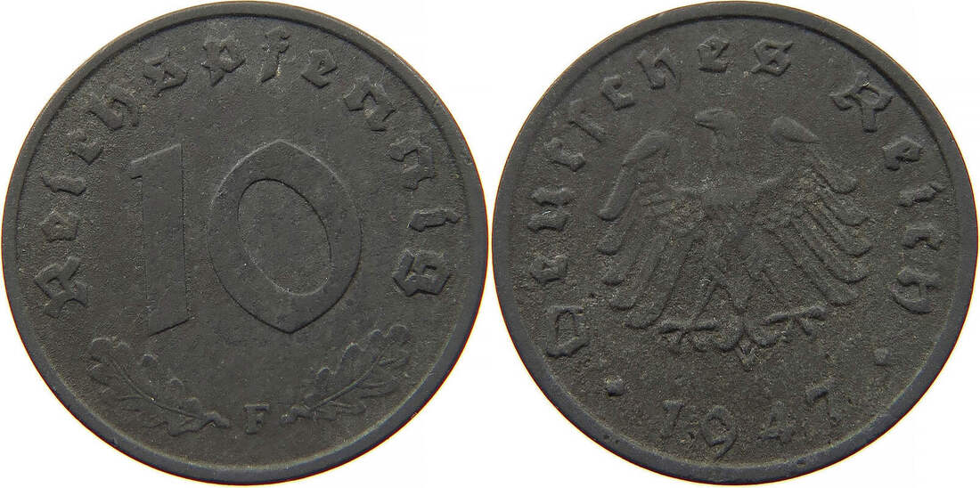 Alliierte Besetzung Reichspfennig F Ss Ma Shops