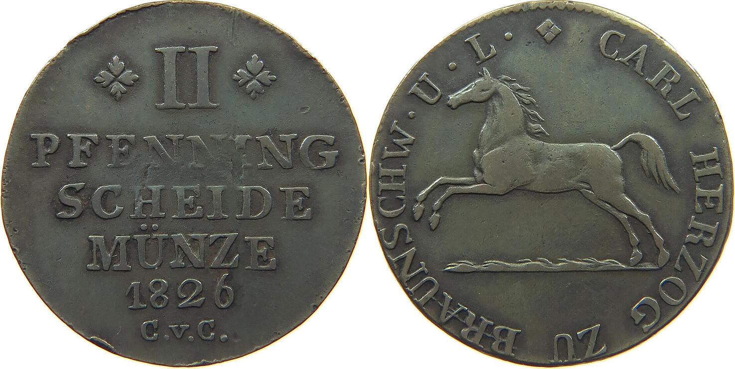 Braunschweig Wolfenb Ttel Pfennig Karl Ss Ma Shops