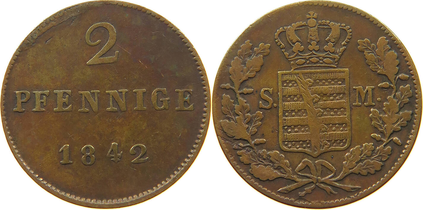 Sachsen Meiningen Pfennig Bernhard Erich Freund Ss