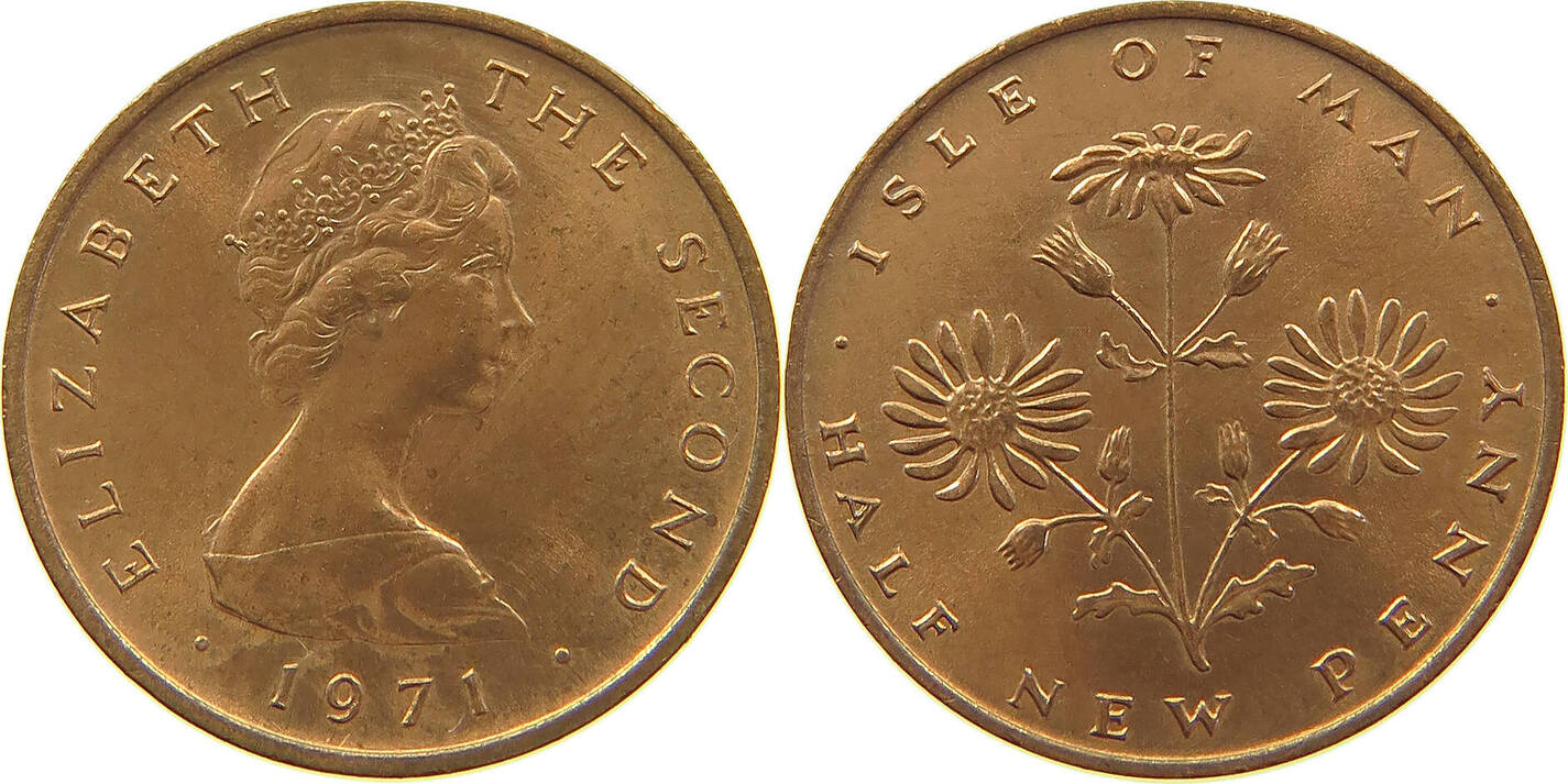 Isle Of Man Penny Elizabeth Ii Vz Ma Shops