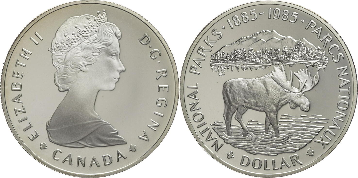 Kanada Dollar Elisabeth Ii Jahre Nationalparks Pp Ma Shops