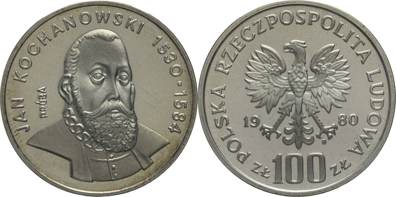 Polen Volksrepublik Zloty Auf Den Geburtstag Von Jan