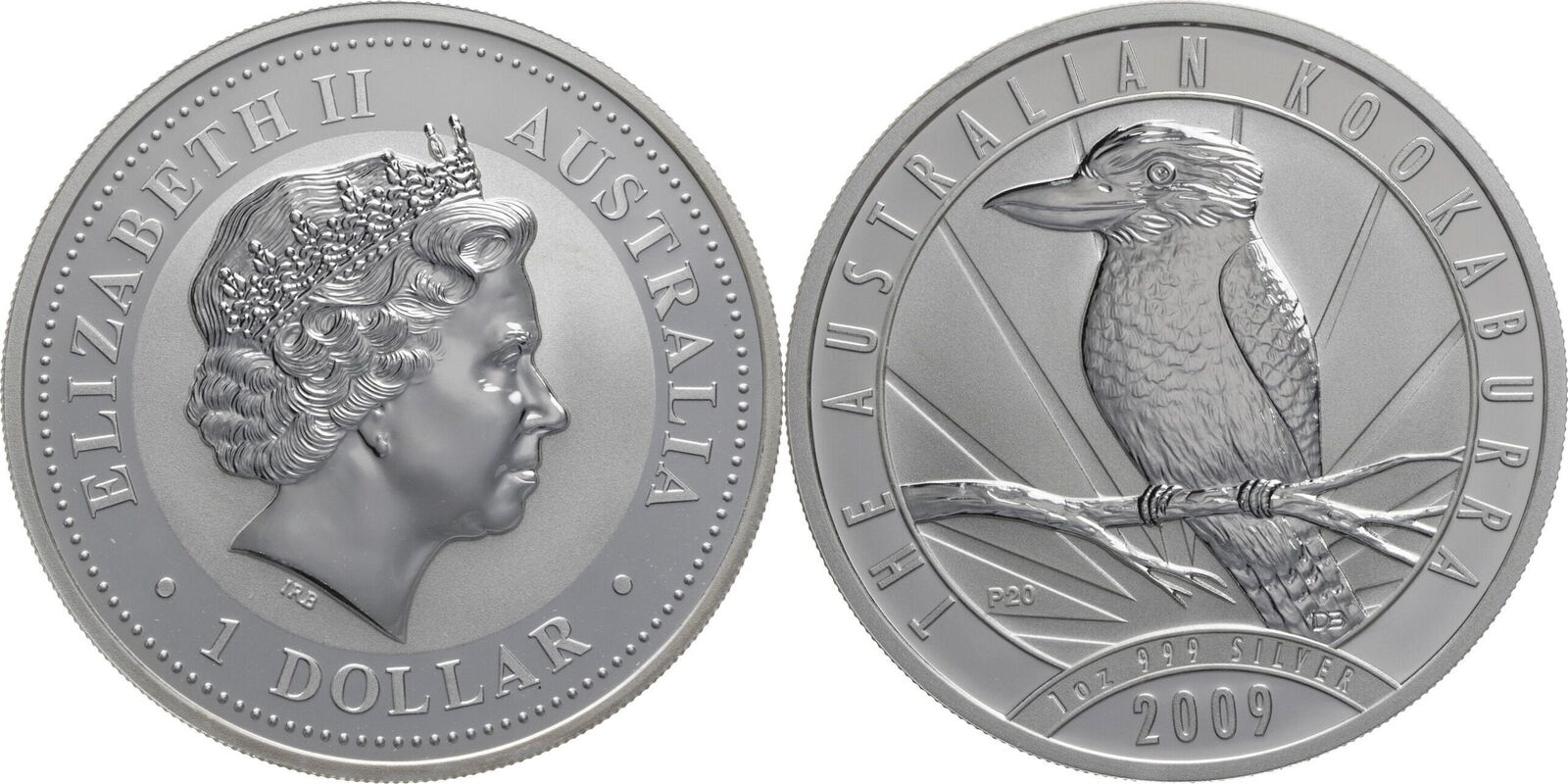 Australien 1 Dollar 2009 Elisabeth II 1952 2022 Kookaburra P20 BU