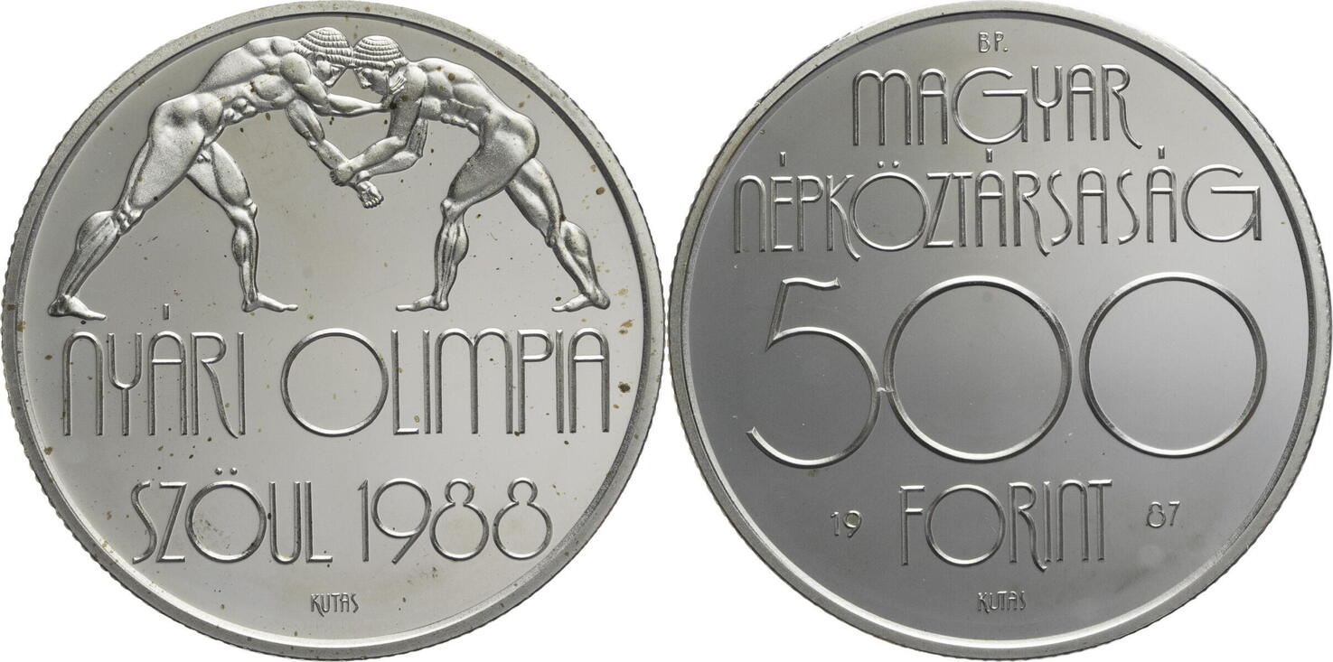 Ungarn 500 Forint 1987 Olympische Spiele 1988 In Seoul PP MA Shops