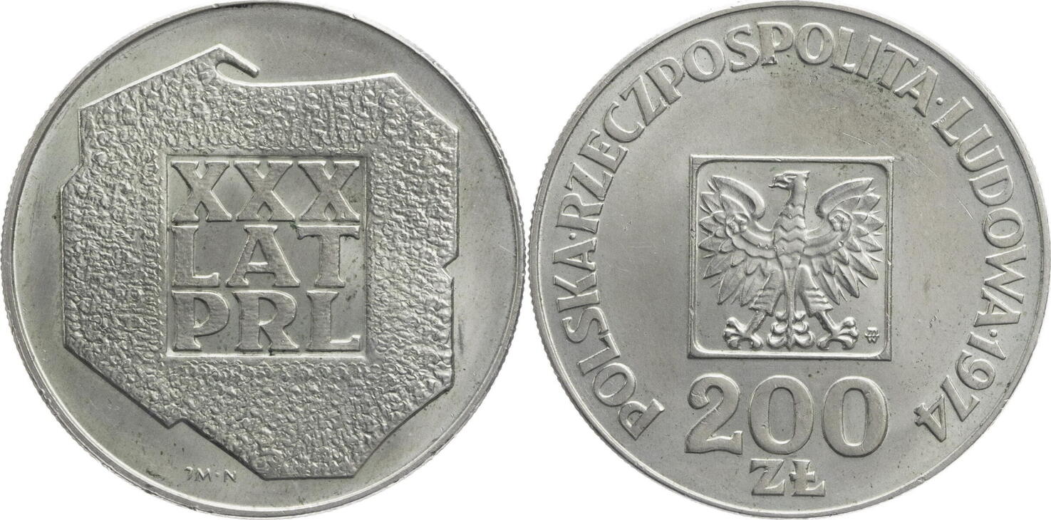 Polen Volksrepublik Zloty Mw Jahre Volksrepublik Polen Vz