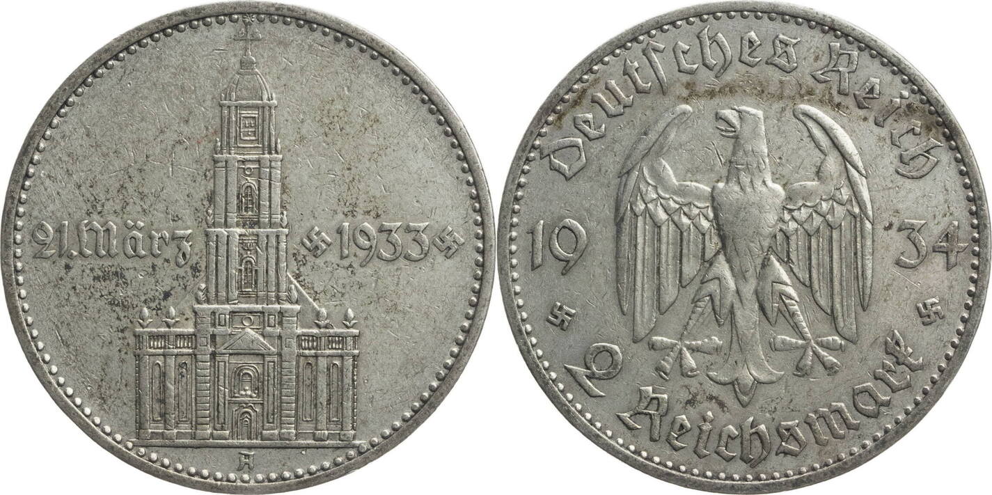 Drittes Reich Reichsmark A Zum Jahrestag Der Er Ffnung Des