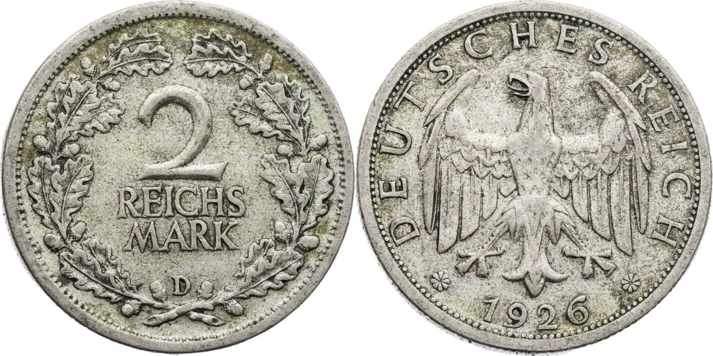 Weimarer Republik Reichsmark D Kursm Nze Ss Ma Shops