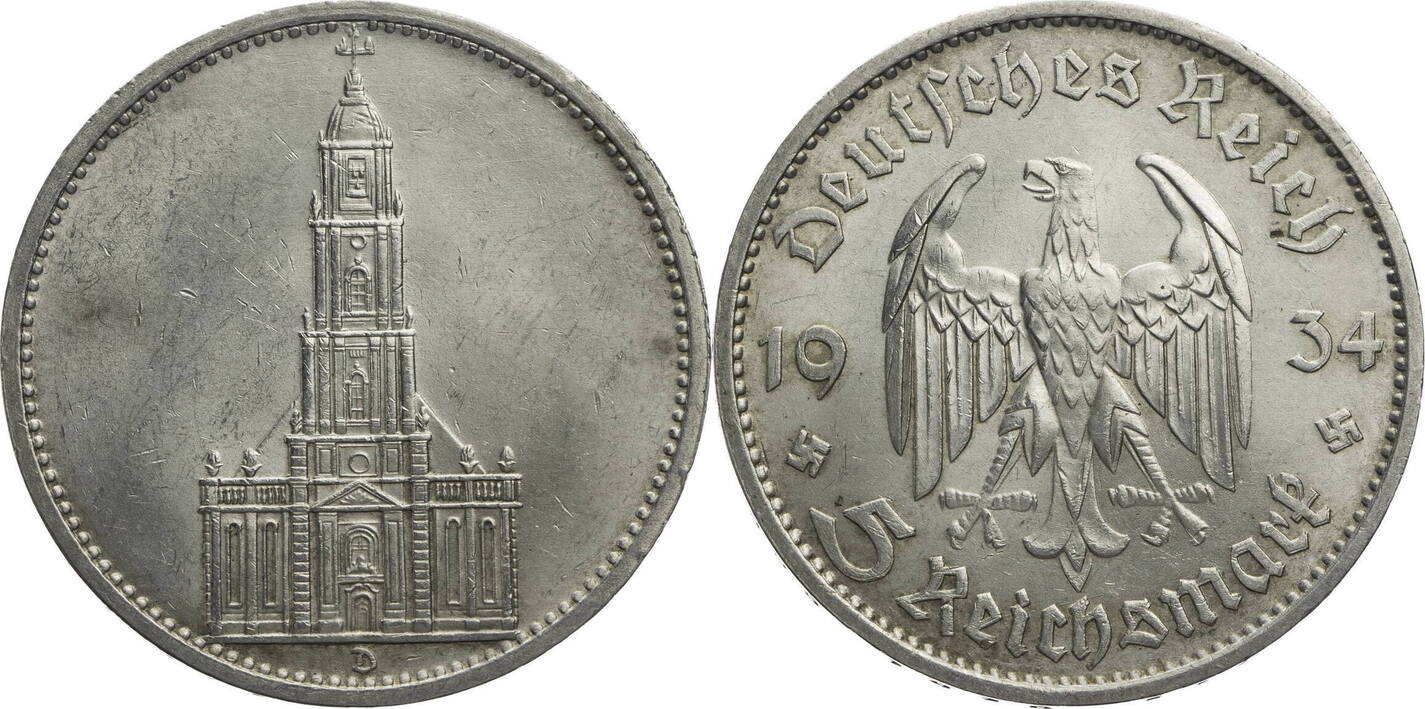 Drittes Reich Reichsmark D Garnisonkirche O Datum Kursm Nze