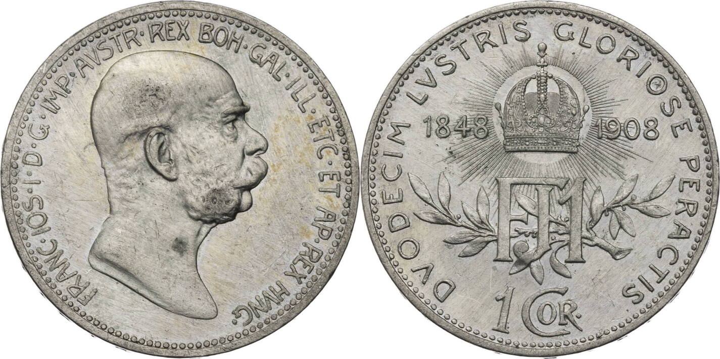 RDR Habsburg 1 Corona 1908 Franz Josef I 1848 1916 Anlässlich des