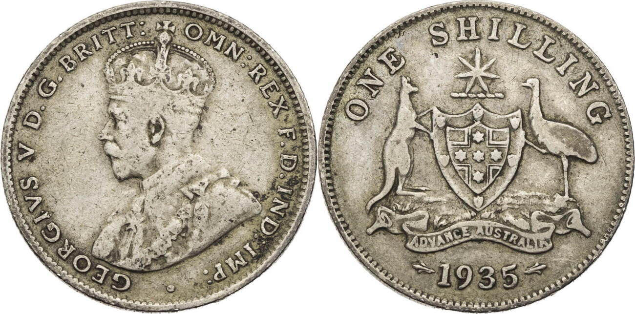 Australien Shilling George V Kursm Nze