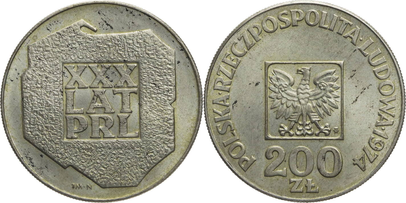 Polen Volksrepublik Zloty Jahre Volksrepublik Polen Ss Vz