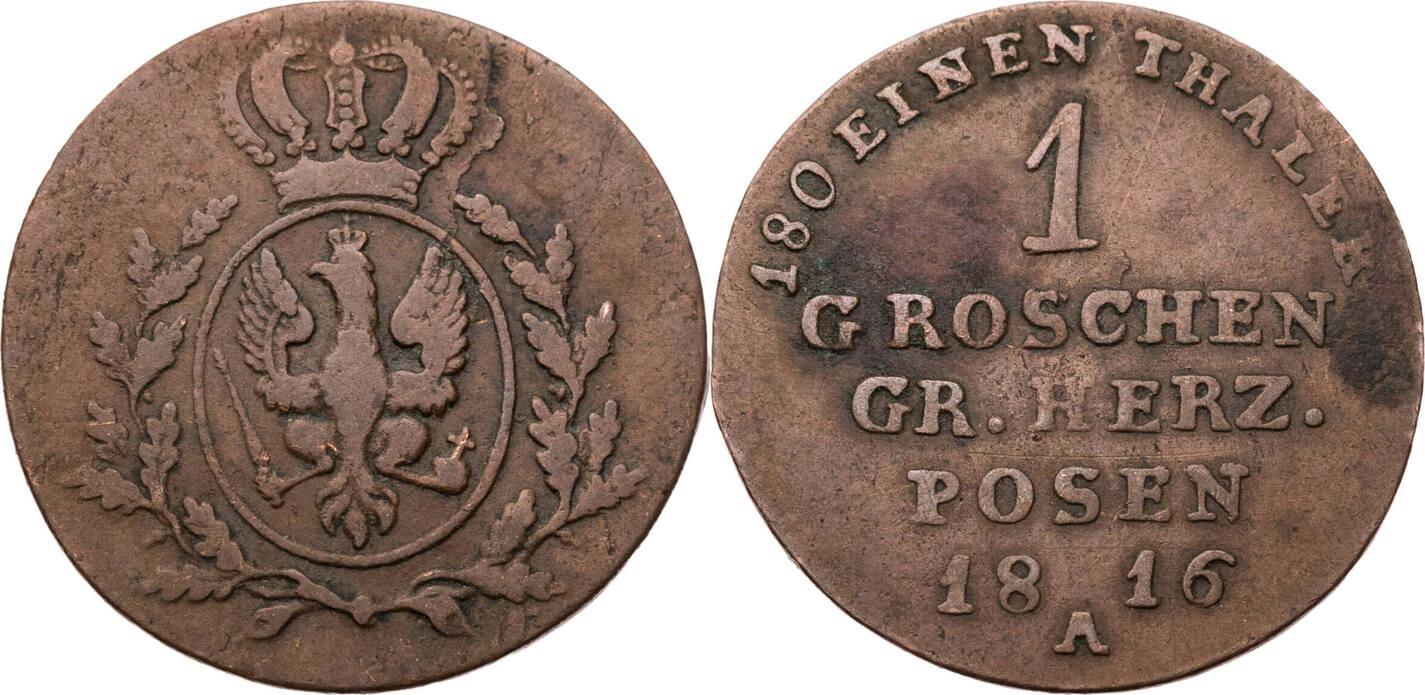 Preussen Königreich 1 Groschen 1816 A Friedrich Wilhelm III 1797