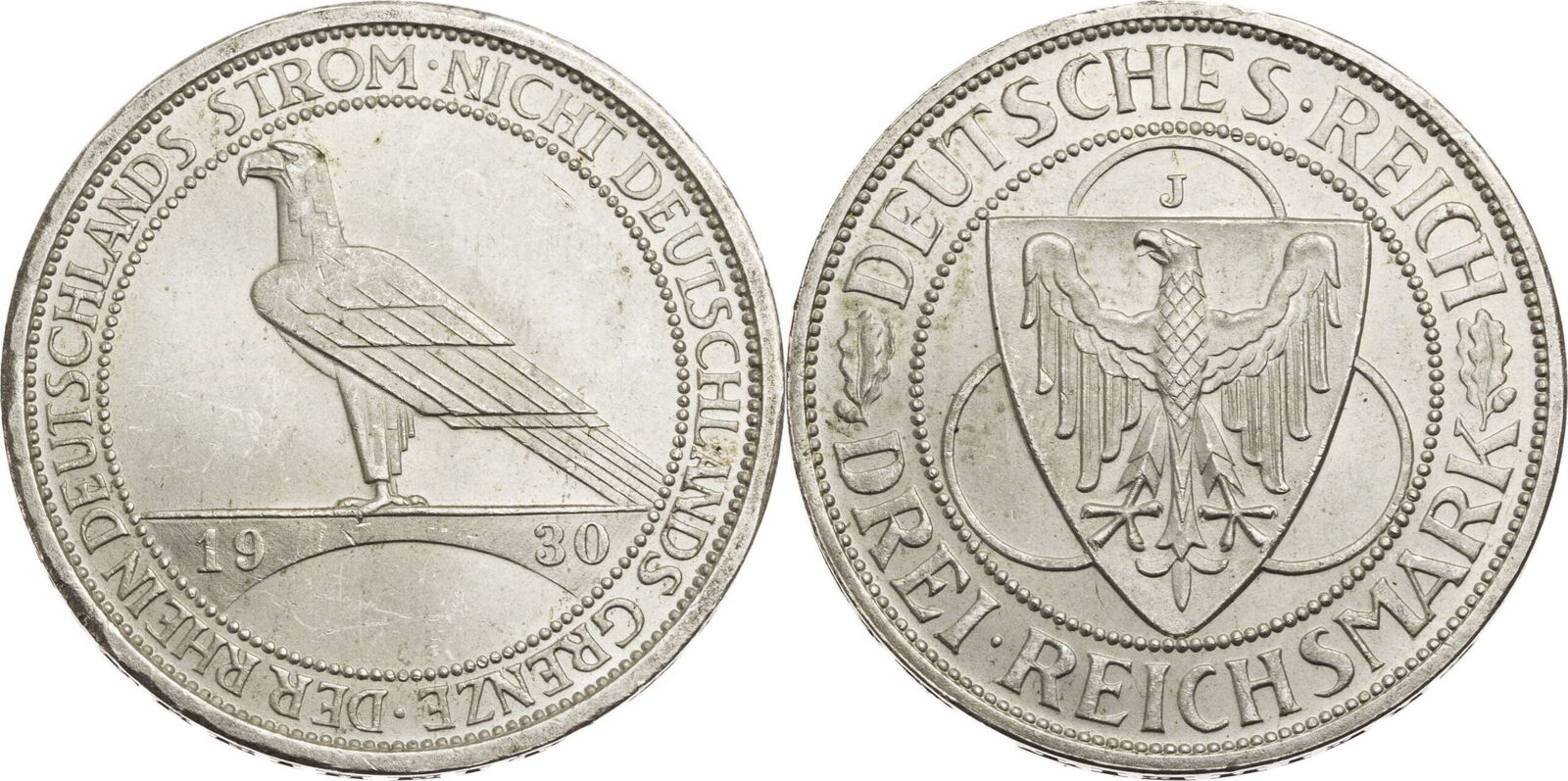 Weimarer Republik Reichsmark J Zur Rheinland R Umung Vz Kratzer