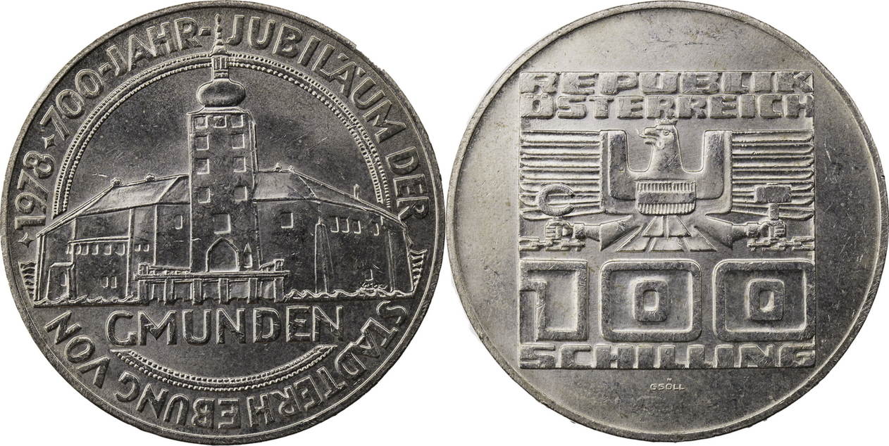 Österreich 100 Schilling 1978 700 Jahre Jubiläum der Stadterhebung von