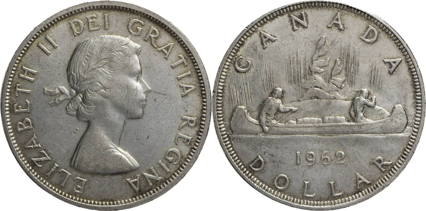 Kanada Dollar Elizabeth Ii Voyageur Pelzh Ndler Und Indianer