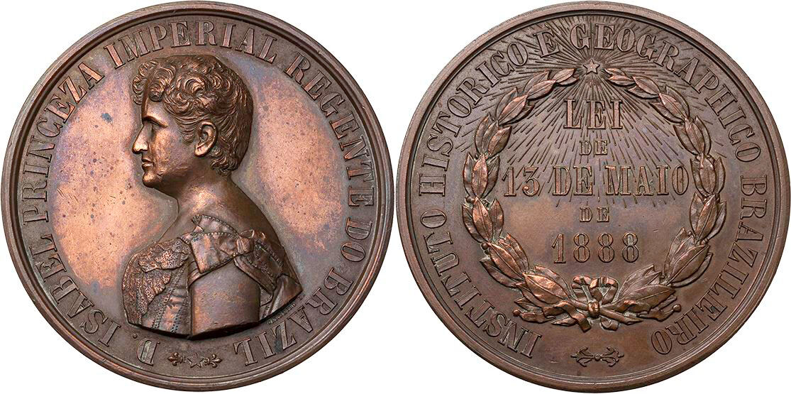 Brasilien Bronzemedaille Prinzessin Isabel Auf Das