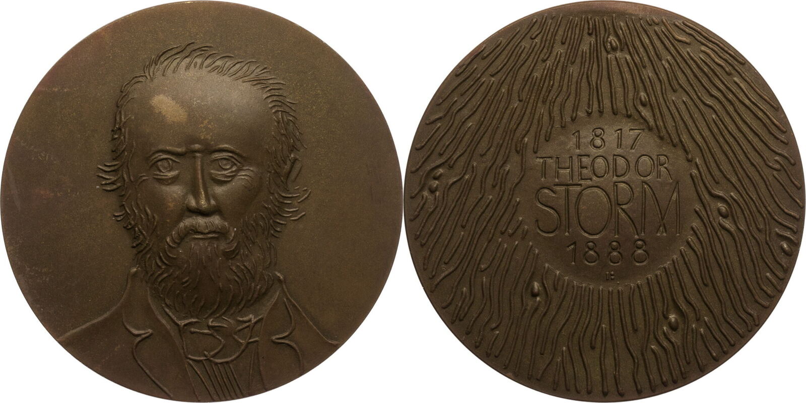 Deutschland Brd Medaille O J Auf Theodor Storm Von Hans Karl