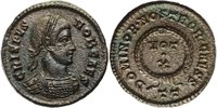 Römisches Kaiserreich Follis Crispus / Ticinum / Follis /Patina! Ausprägung!