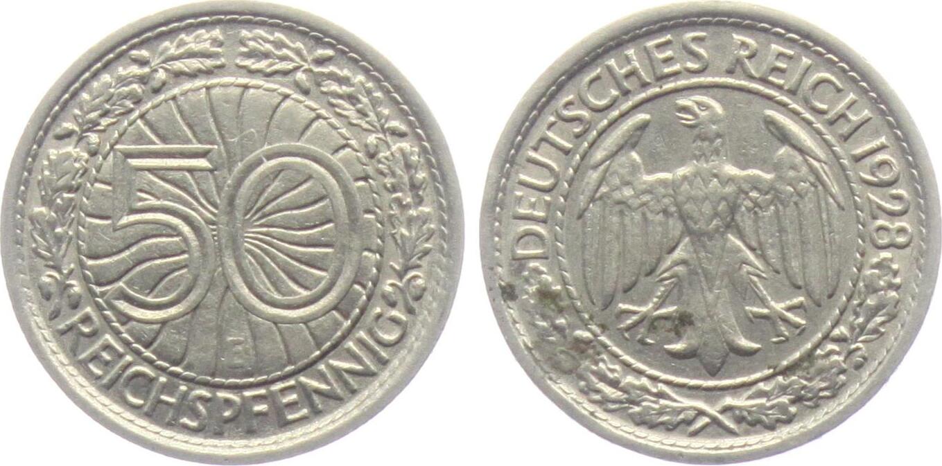 Weimarer Republik E Reichspfennig Mit Reichsadler Ss Ma Shops