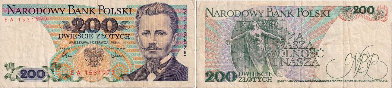 Banknote Polen Zlotych J Dabrowski Iv