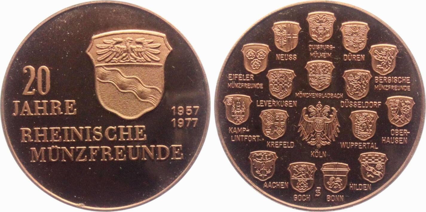 Rheinland Medaille Bergbau Jahre Rheinische M Nzfreunde