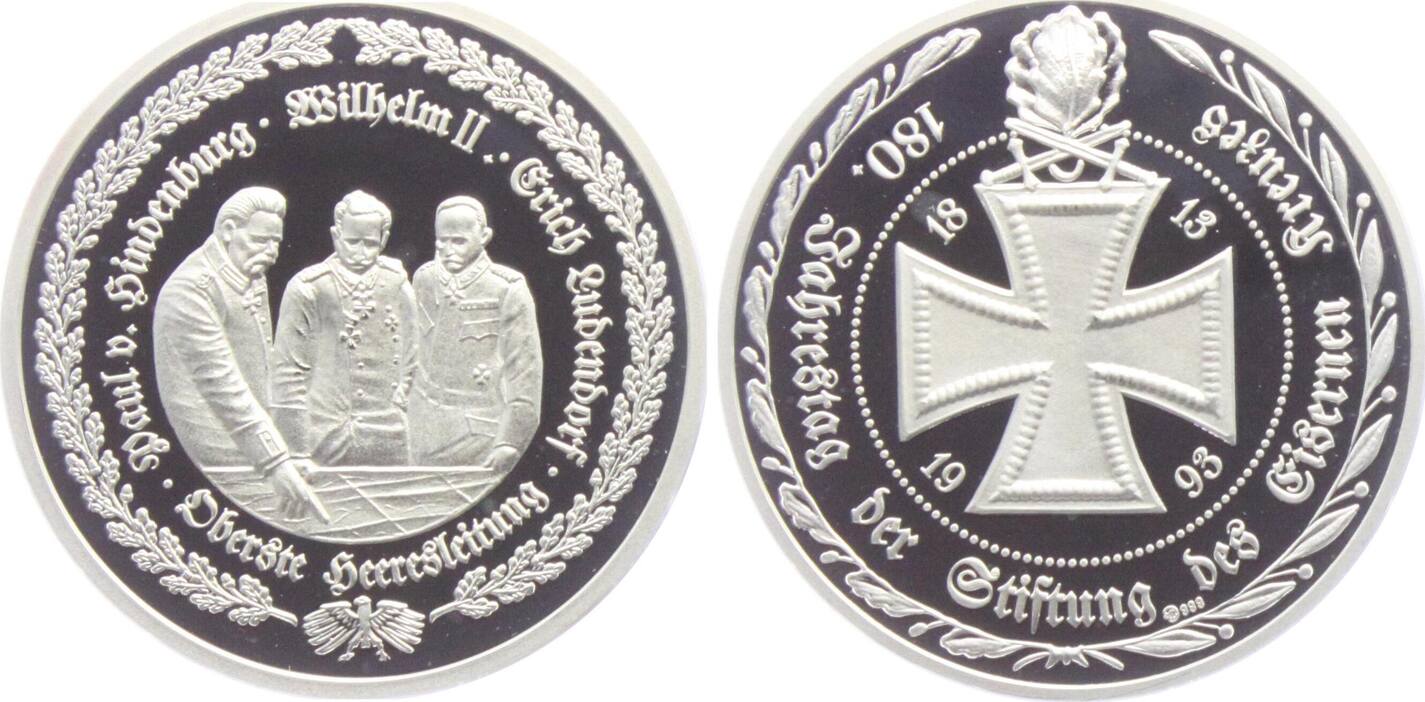 Deutschland Brd Medaille Heeresleitung Hindenburg Wilhelm Ii