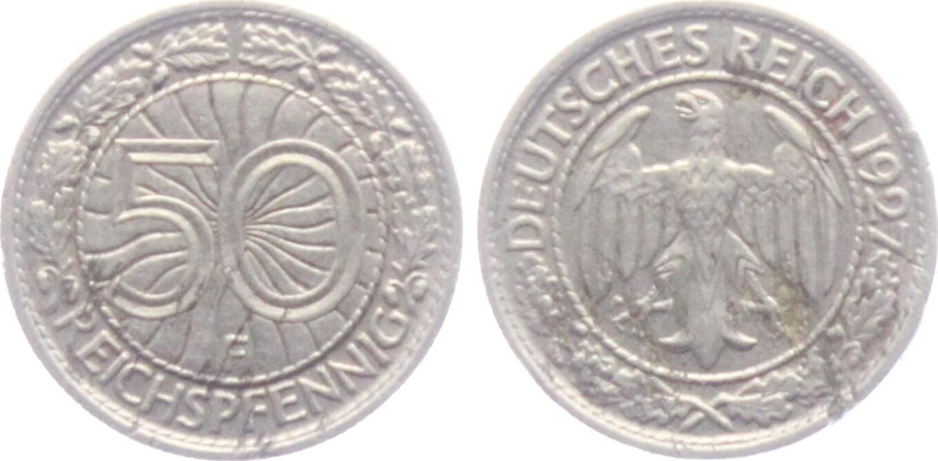 Weimarer Republik F Reichspfennig Mit Reichsadler Ss Ma Shops