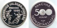 Ungarn 500 Forint 1986 PP Fussball WM 1986...