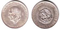 Mexico 5 Pesos Silbermünze - Hildalgo