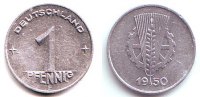 DDR 1 Pfennig 1 Pfennig