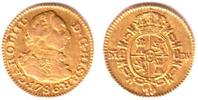 Spanien 1/2 Escudo König Carlos III. von Spanien (1759-1788)