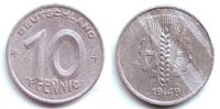 DDR 10 Pfennig 10 Pfennig