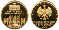 Deutschland 100 Euro 1/2 Unze Goldmünze - Dessau-Wörlitz