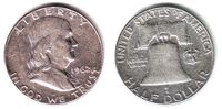 USA 1/2 Dollar - Halves 1/2 Dollar - Halves - Franklin