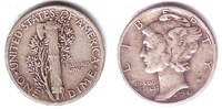 USA 1 Dime Mercury (1916 - 1945) - 1 Dime Bild