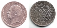 Baden 3 Mark Friedrich II. (1907 - 1918)